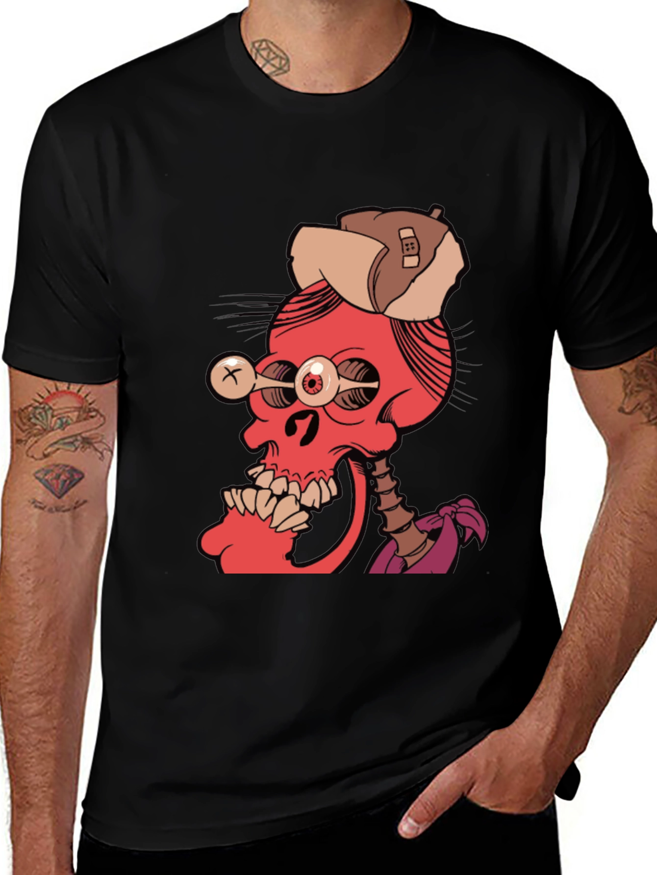 Edgy Skeleton Graphic Tee