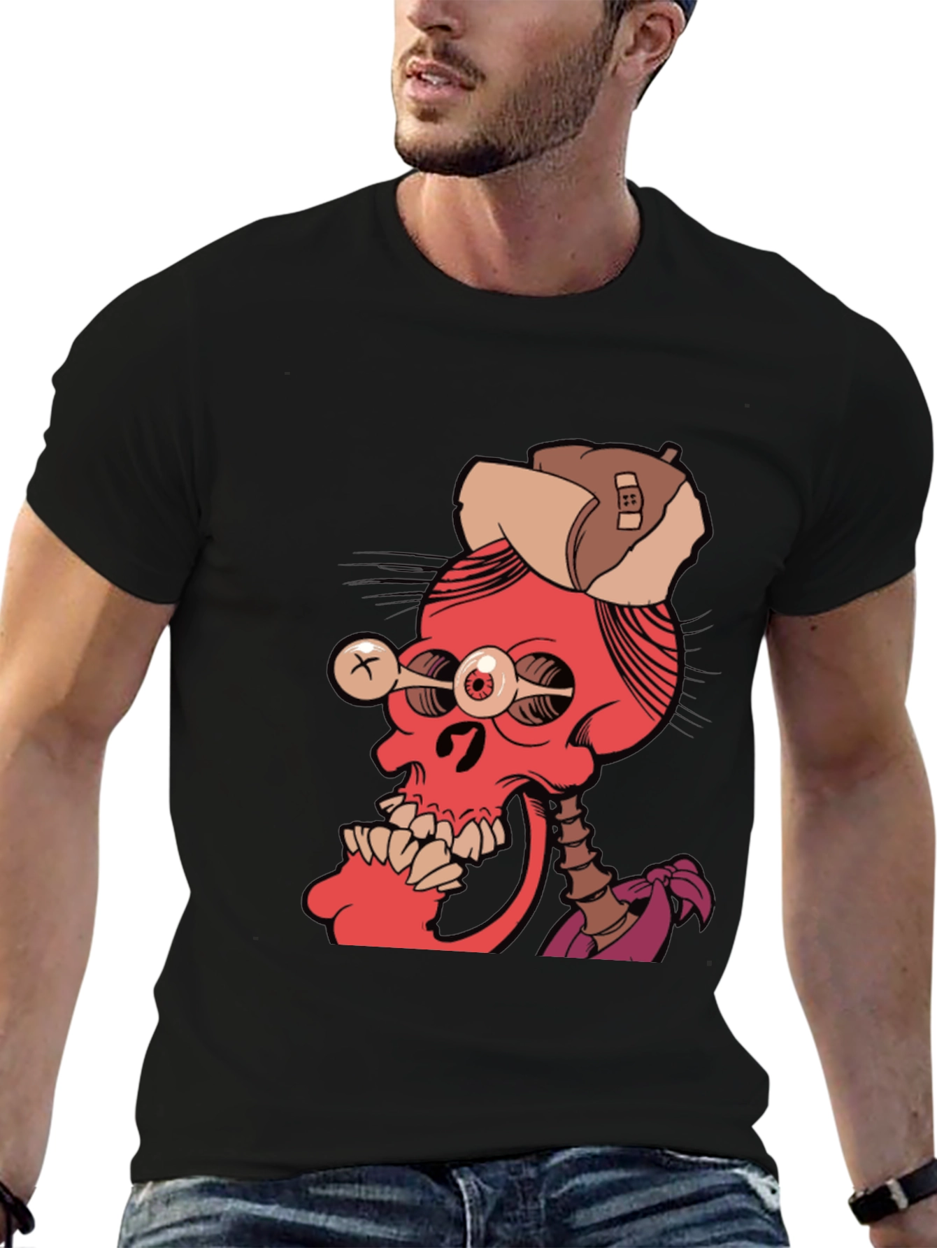 Edgy Skeleton Graphic Tee