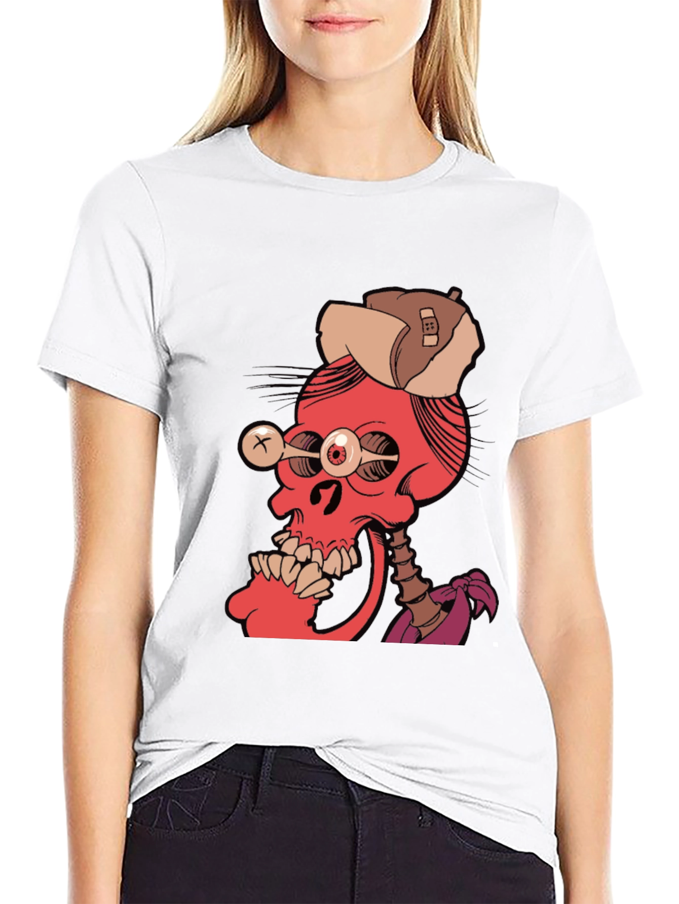 Edgy Skeleton Graphic Tee
