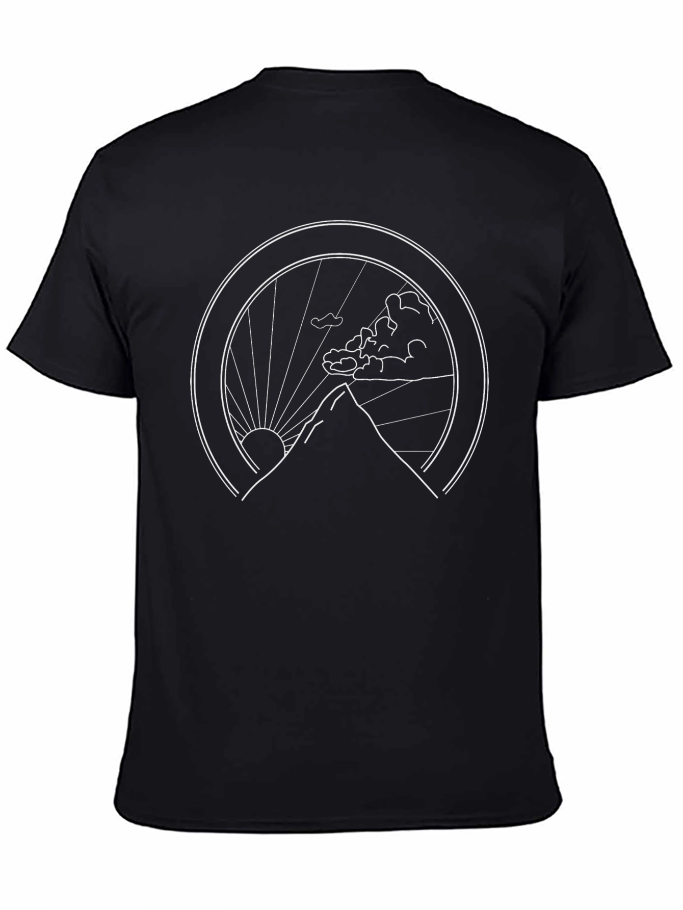 Mountainscape Graphic Tee - Black