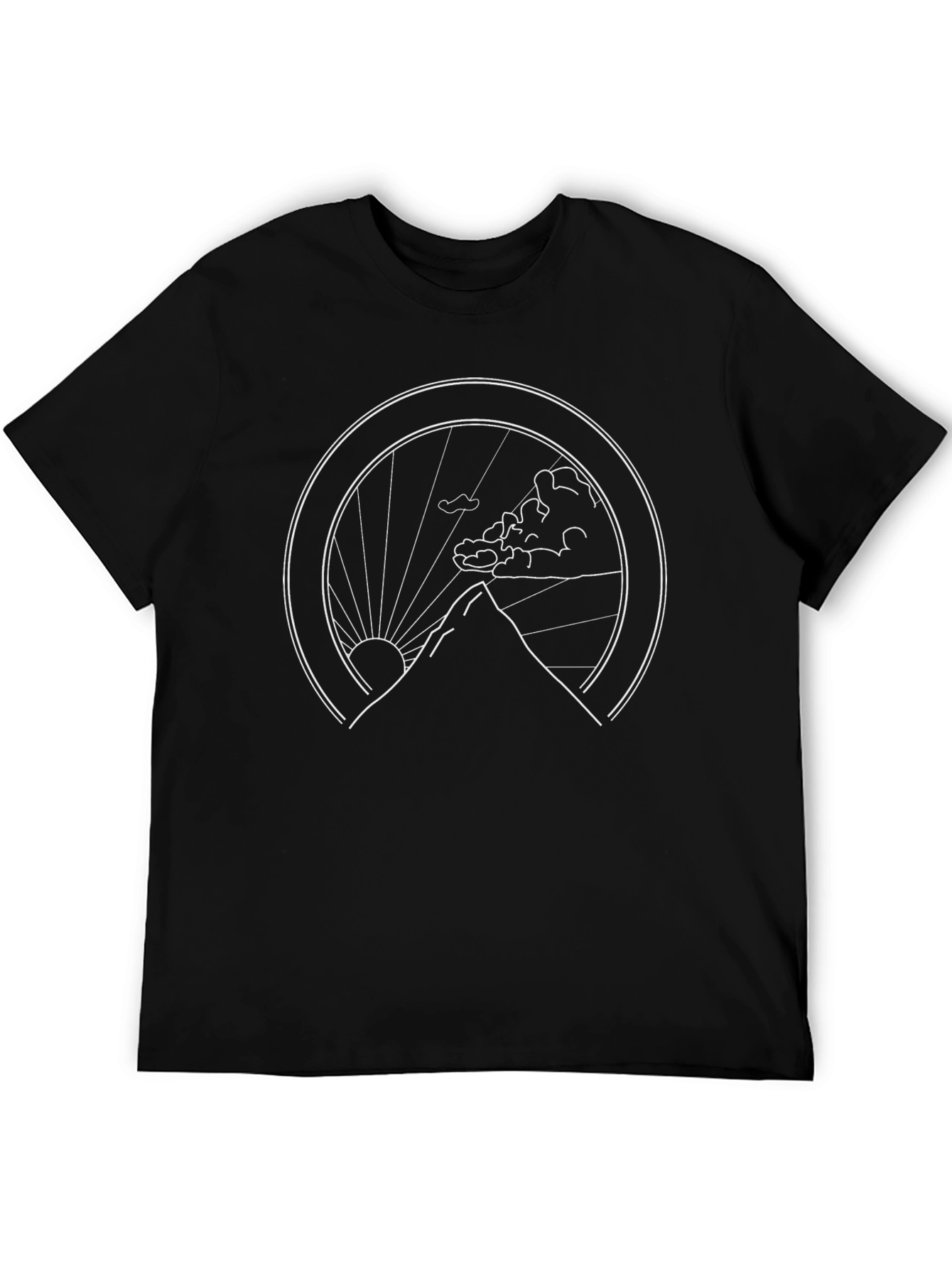 Mountainscape Graphic Tee - Black