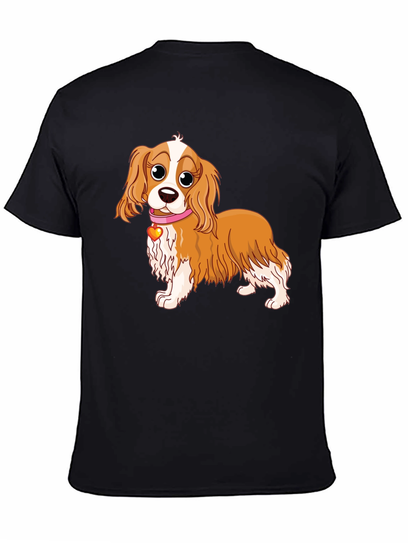 Cavalier Spaniel Cartoon Tee - Cute Dog Lover Shirt