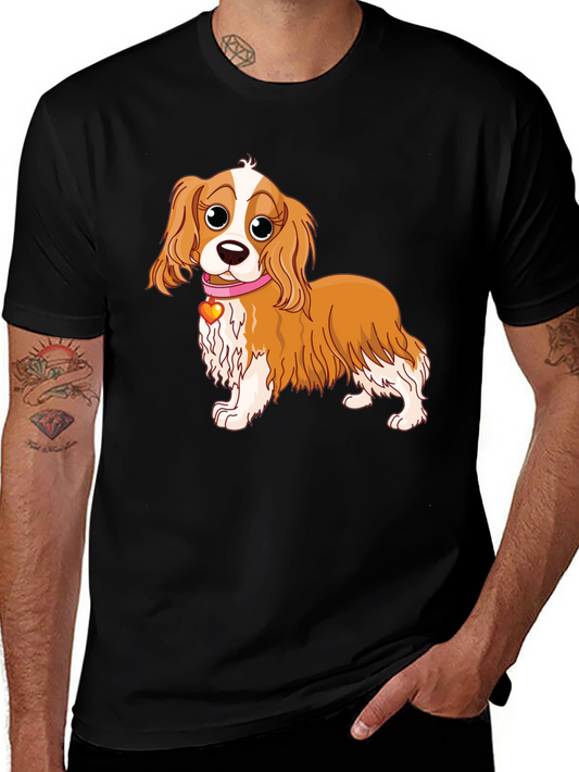 Cavalier Spaniel Cartoon Tee - Cute Dog Lover Shirt