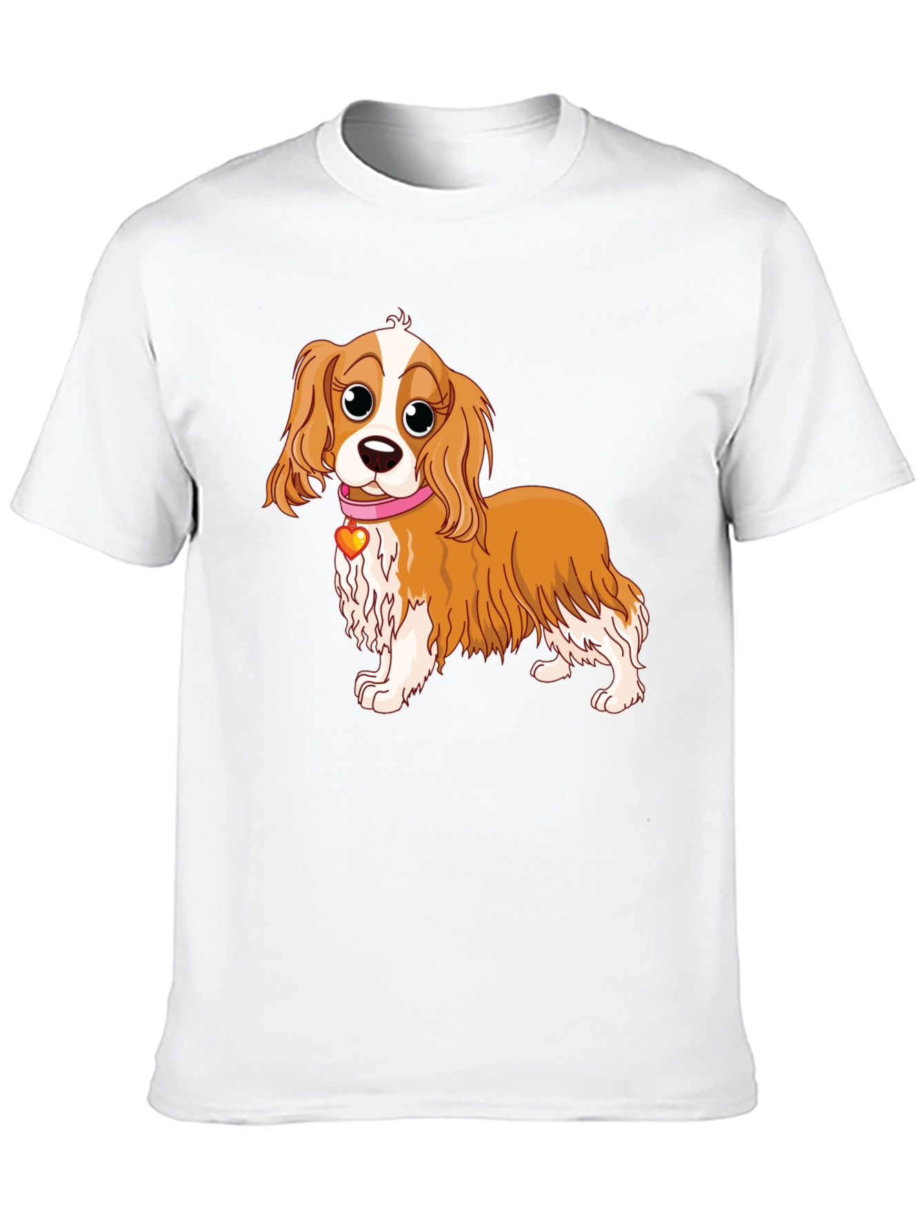 Cavalier Spaniel Cartoon Tee - Cute Dog Lover Shirt