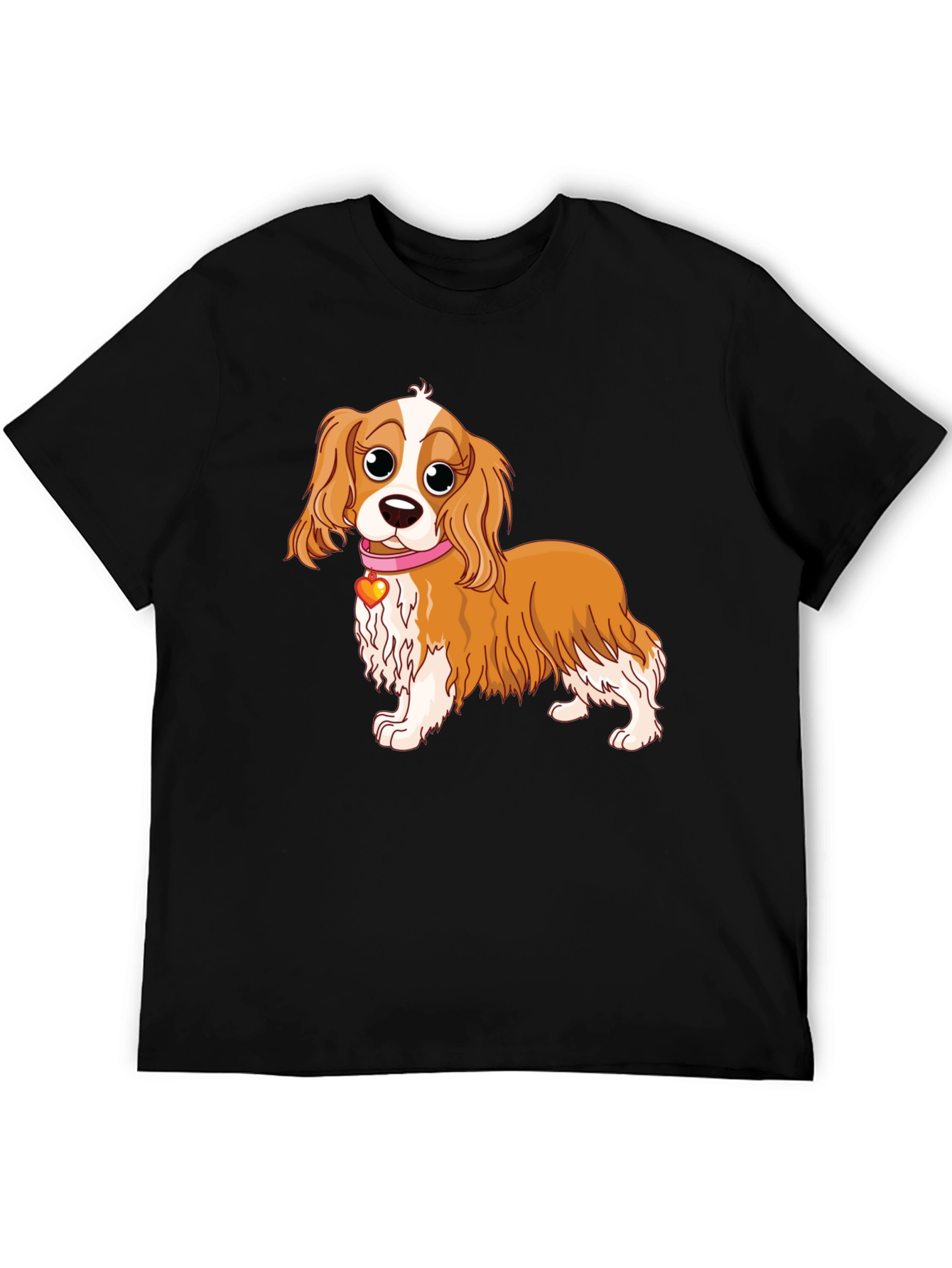 Cavalier Spaniel Cartoon Tee - Cute Dog Lover Shirt