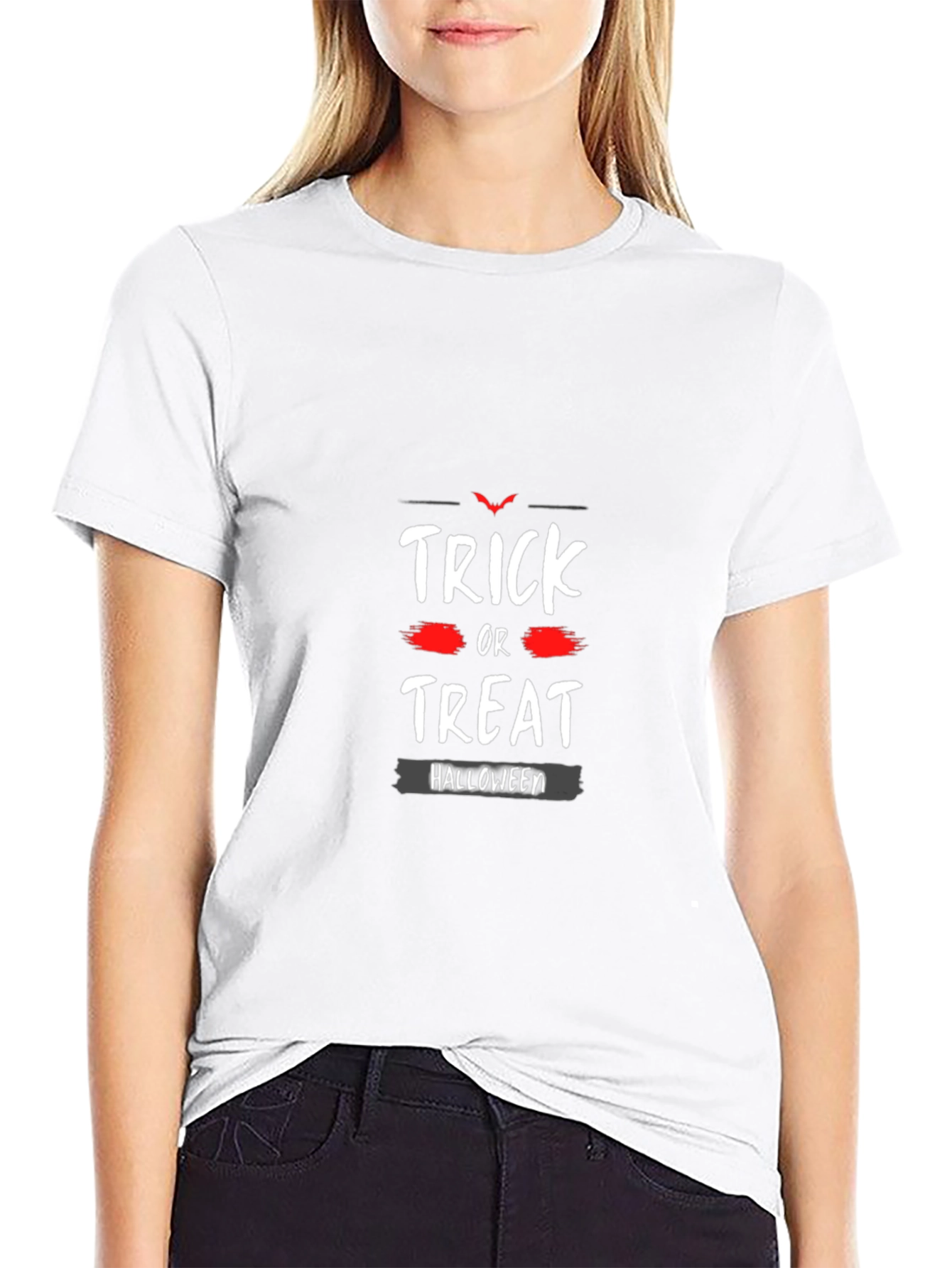 Trick or Treat Halloween Black T-Shirt