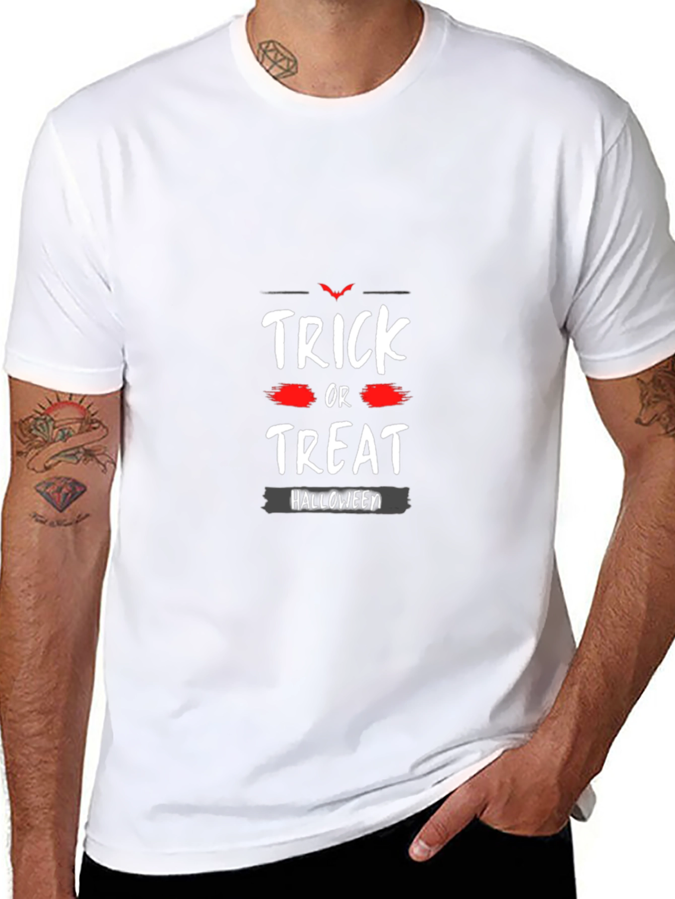 Trick or Treat Halloween Black T-Shirt