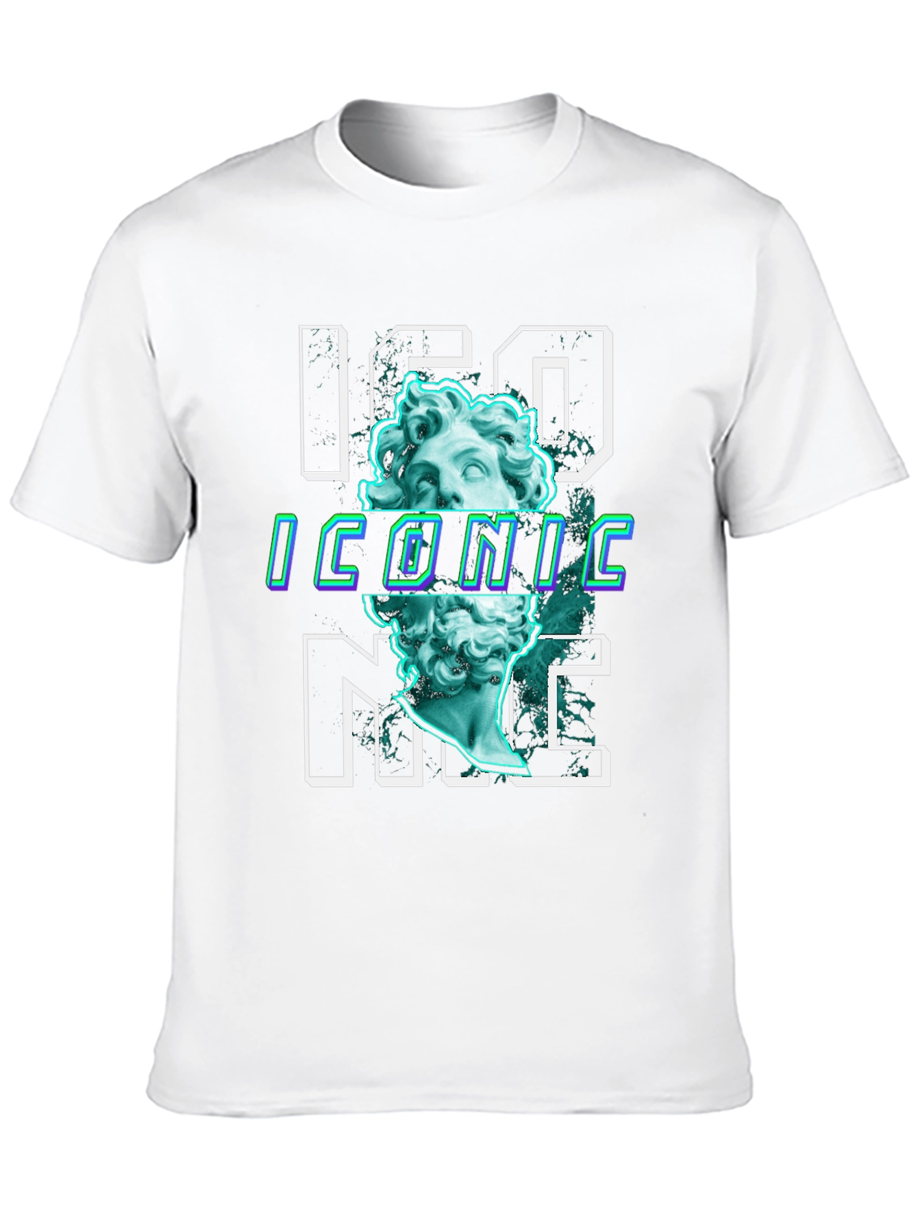 Iconic Graphic Print Tee - Trendy Black T-Shirt