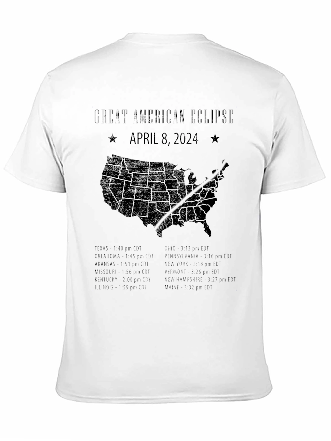Great American Eclipse April 8 2024 T-Shirt