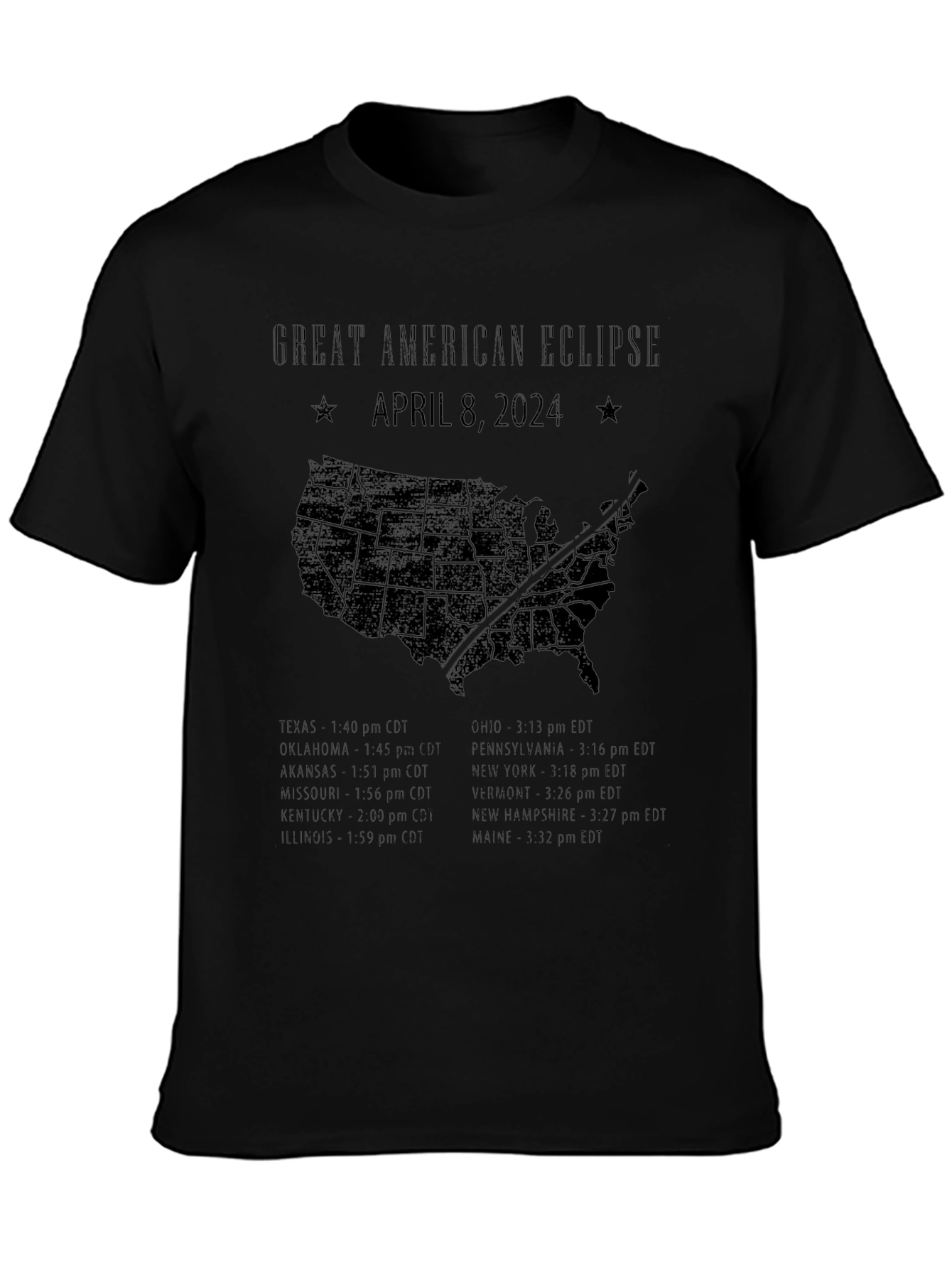 Great American Eclipse April 8 2024 T-Shirt