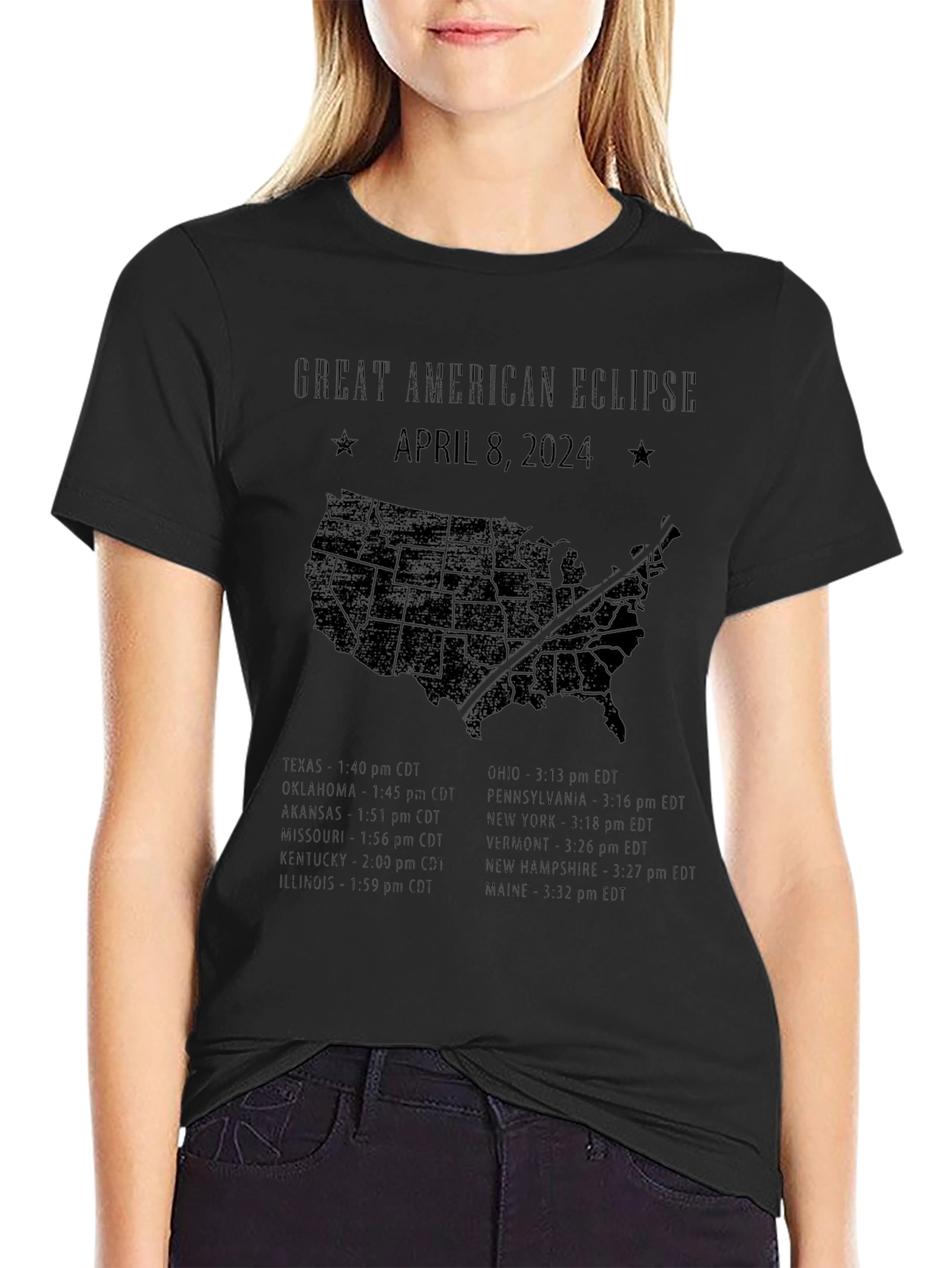 Great American Eclipse April 8 2024 T-Shirt