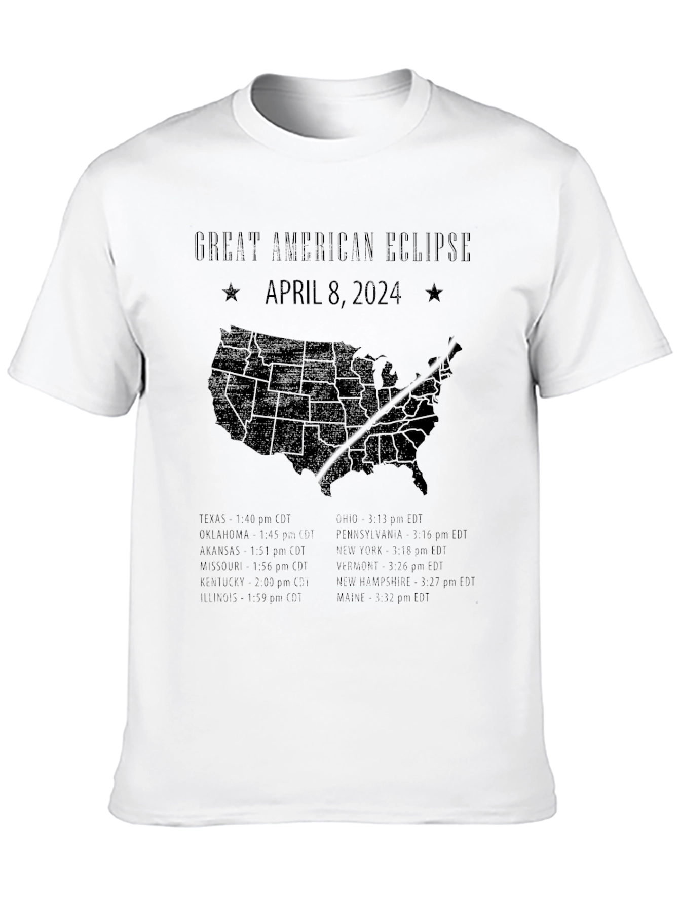 Great American Eclipse April 8 2024 T-Shirt