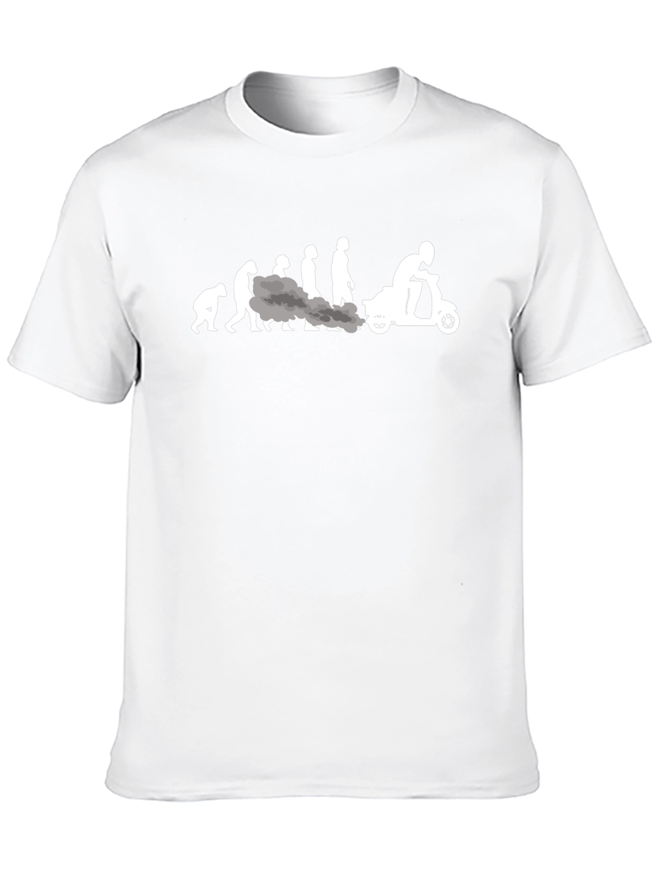 Evolution of Scooter T-Shirt - Black Cotton Tee