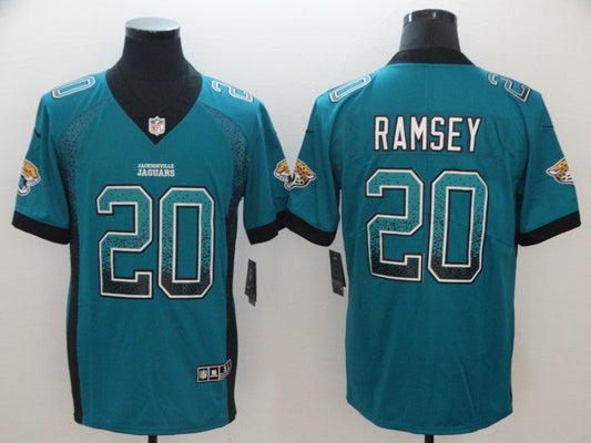 Men's Jacksonville Jaguars Jalen Ramsey #20 Teal Game Player Jerseys