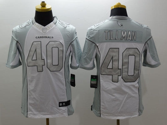 Men's Arizona Cardinals Pat Tillman #40 White Game Jerseys