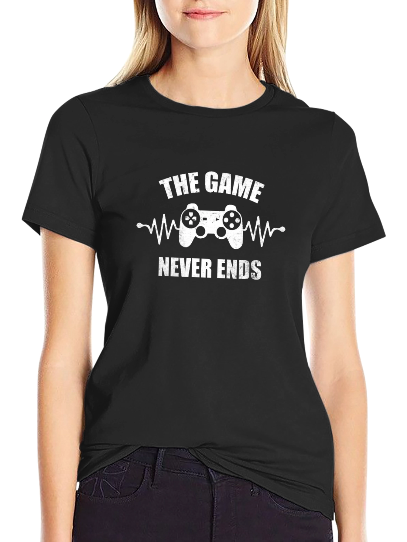 The Game Never Ends Black T-Shirt
