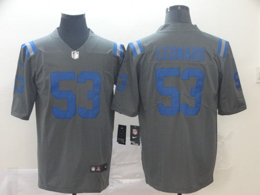 Men's Indianapolis Colts Darius Leonard Player Gray Game Jerseys