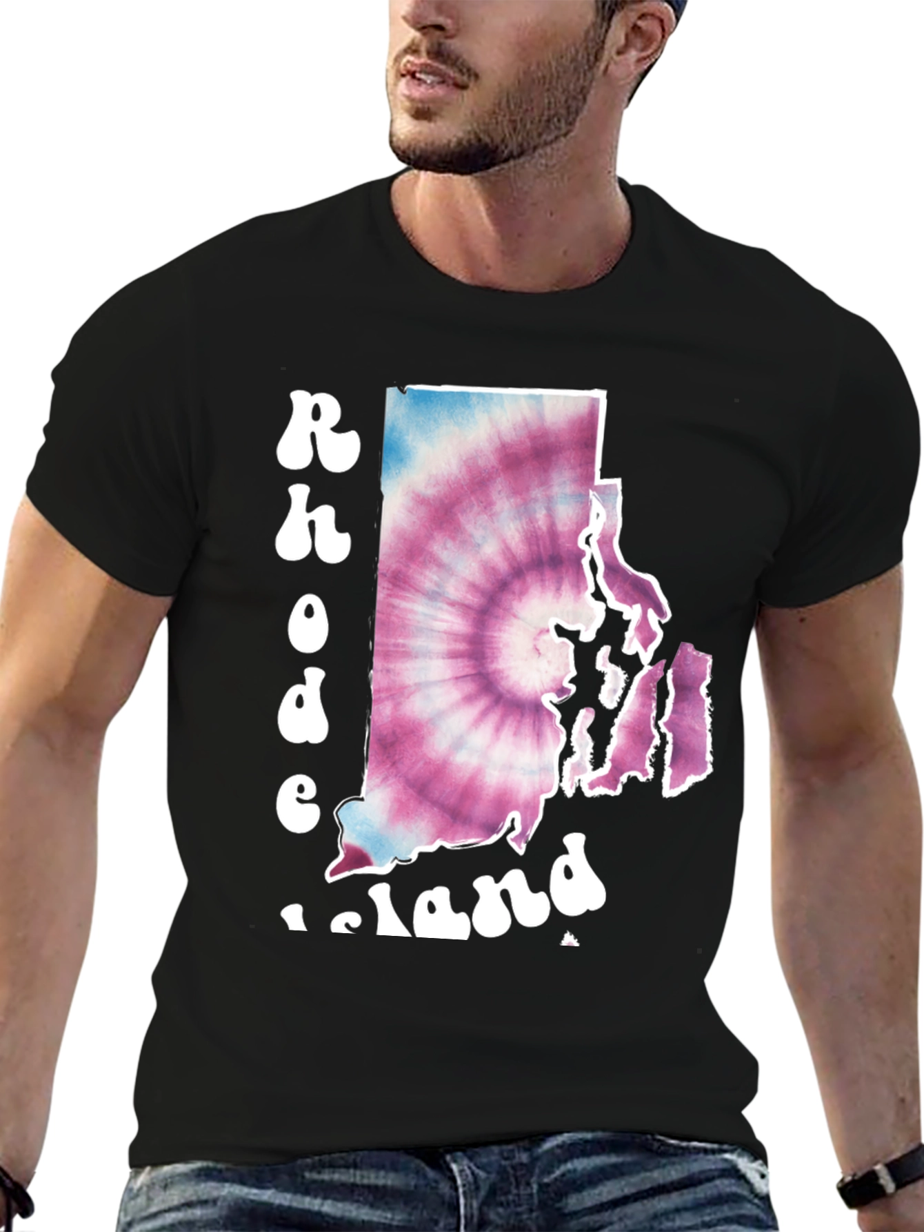 Rhode Island Tie-Dye State T-Shirt