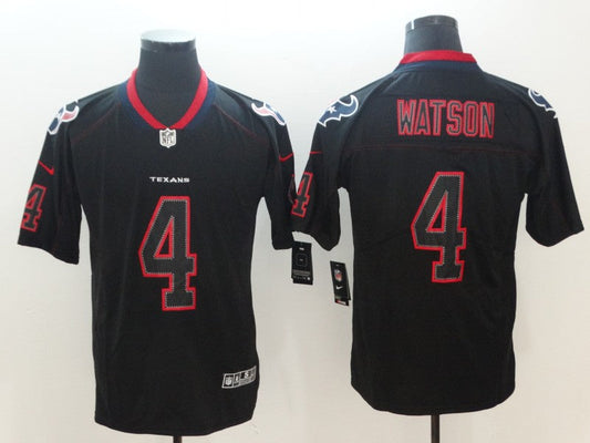 Men's Houston Texans Deshaun Watson #4 Black Alternate Game Jerseys