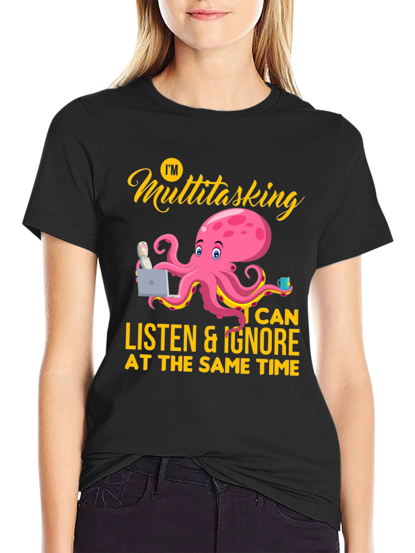 Multitasking Octopus Graphic Tee