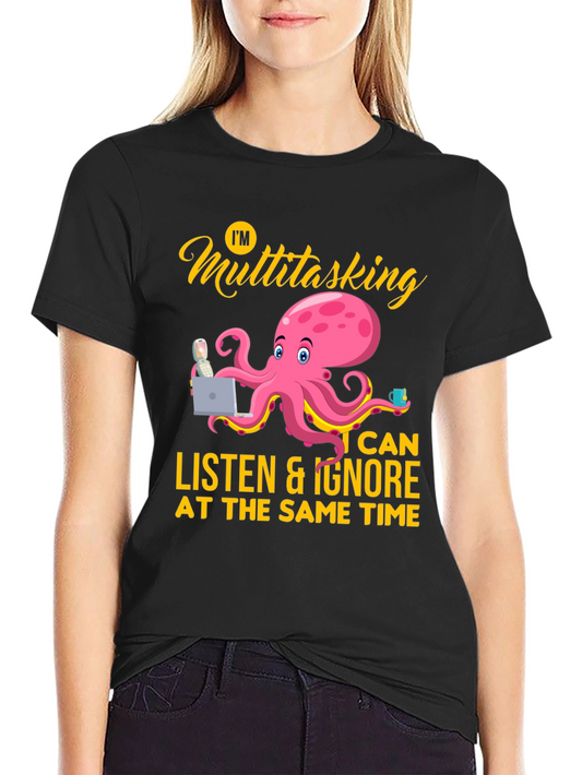 Multitasking Octopus Graphic Tee