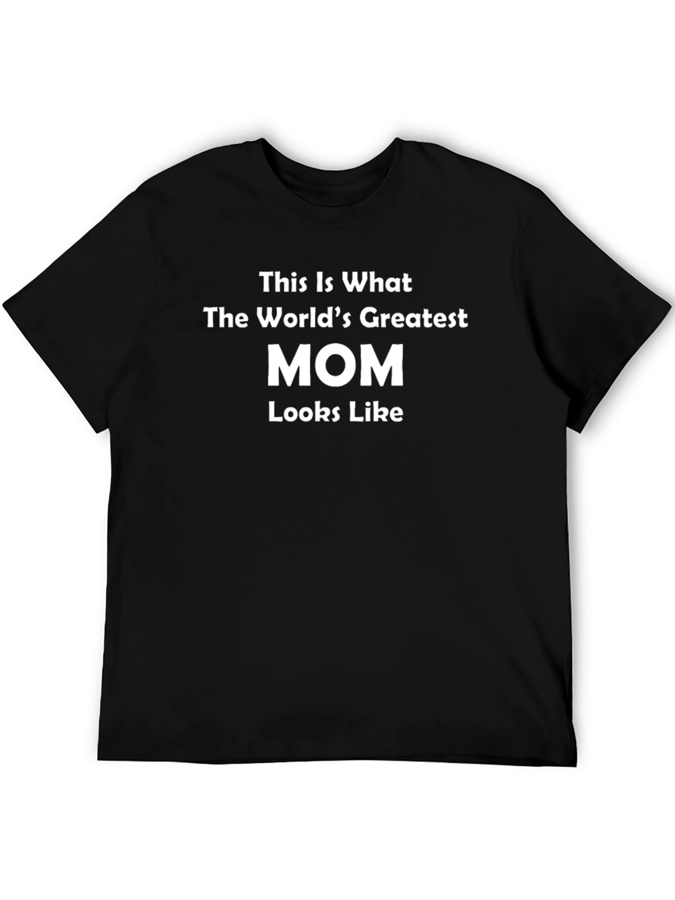 Worlds Greatest Mom T-Shirt - Black Crew Neck