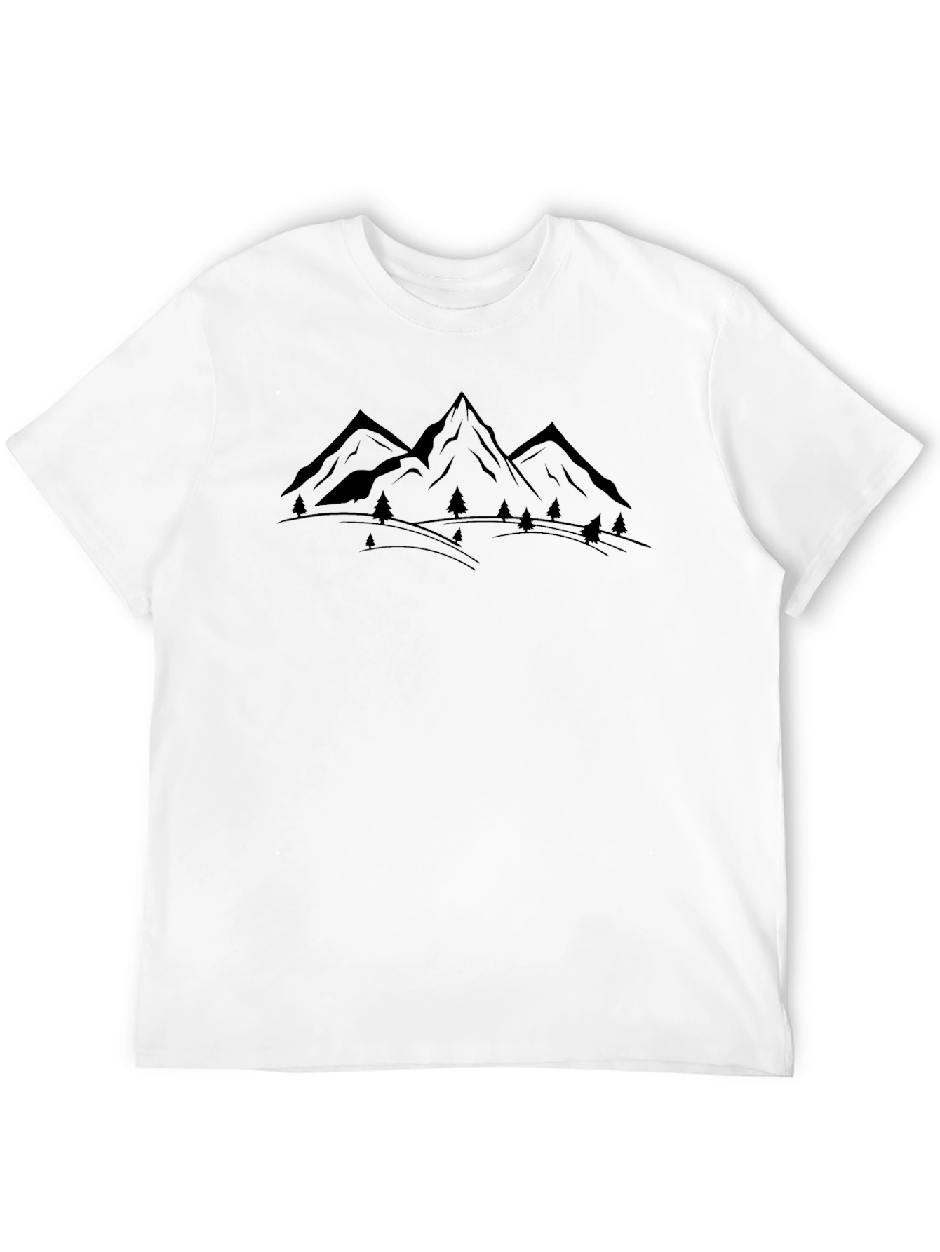 Mens Black Mountain Graphic Tee - Adventure Ready