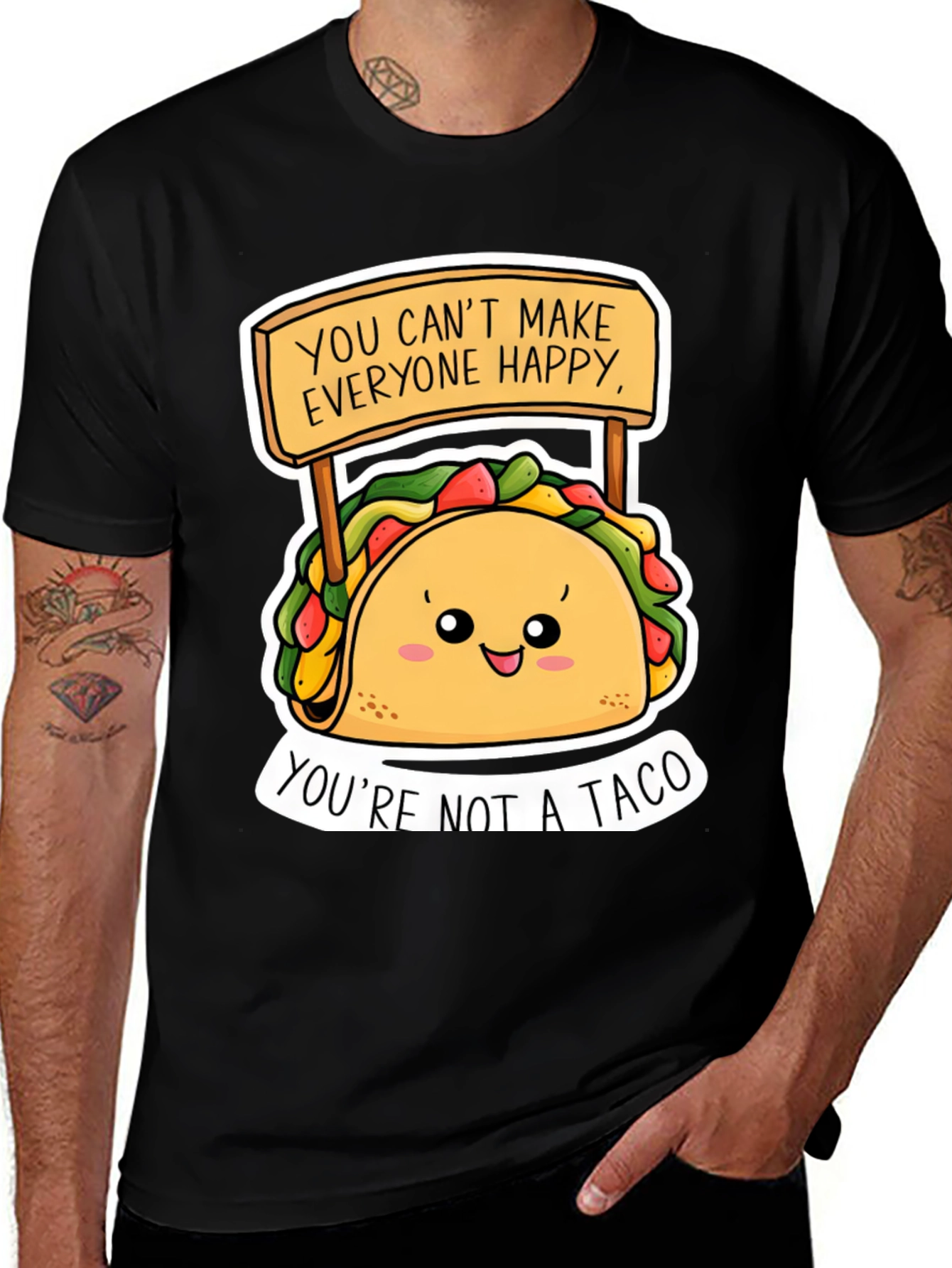 Funny Taco Graphic Tee - Youre Not A Taco!