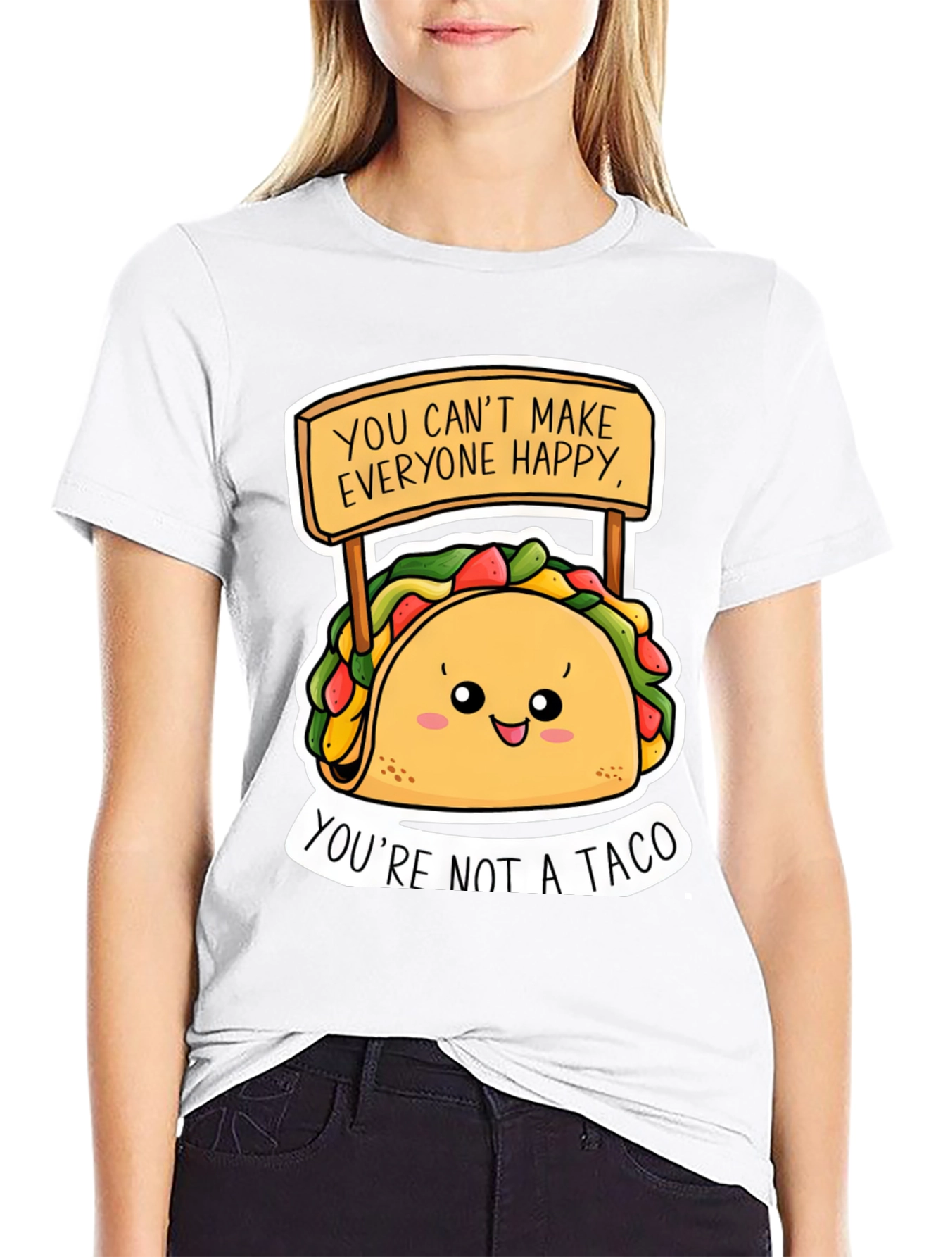 Funny Taco Graphic Tee - Youre Not A Taco!