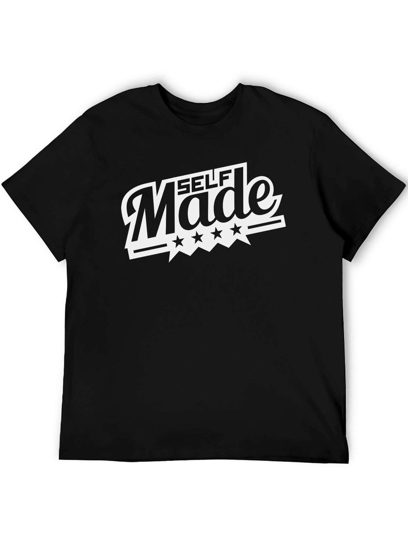 Self Made Black Graphic Tee