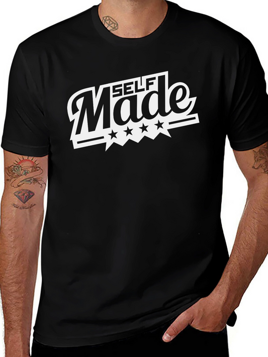 Self Made Black Graphic Tee