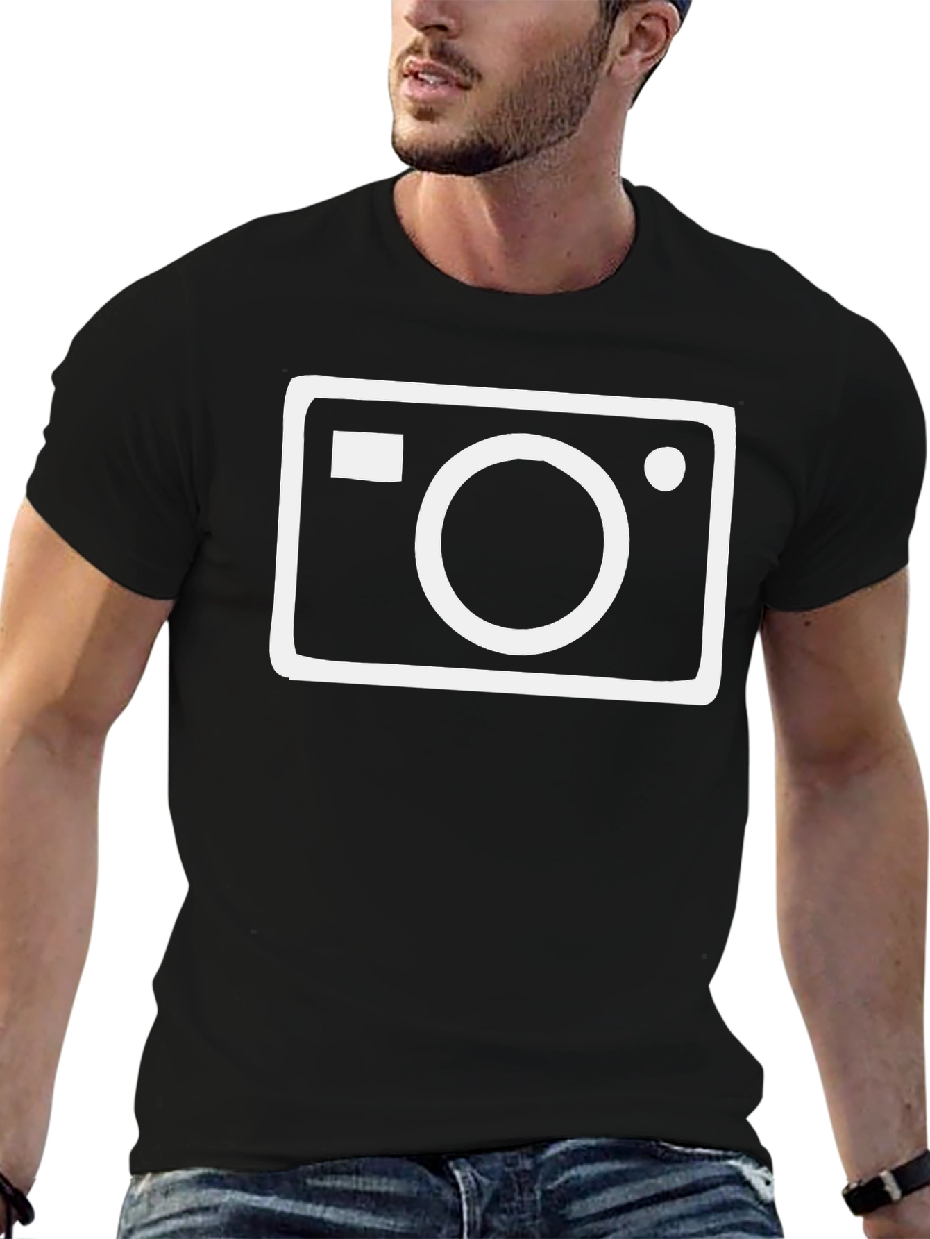 Camera Graphic Black T-Shirt