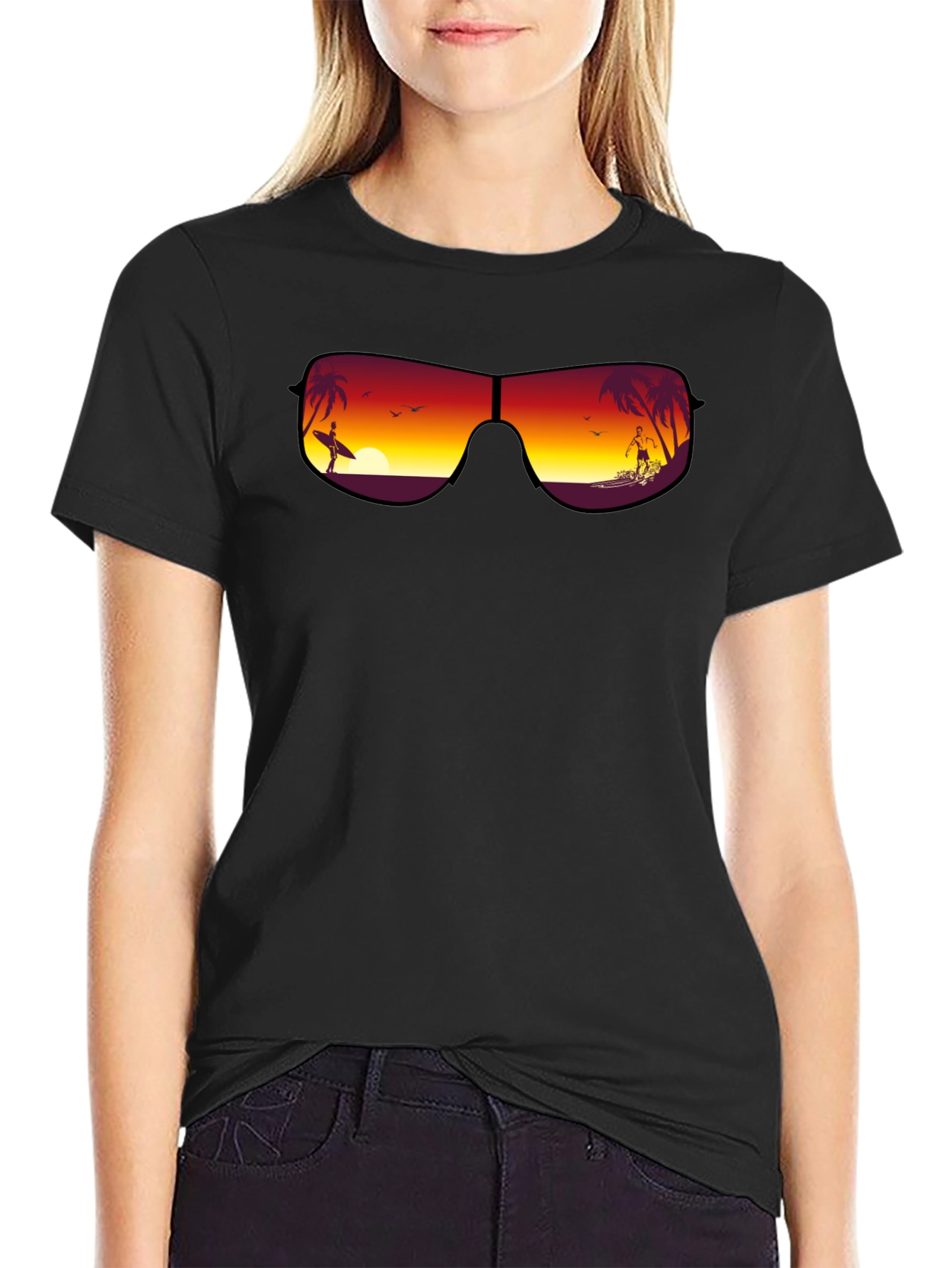 Sunset Surfer Graphic Tee