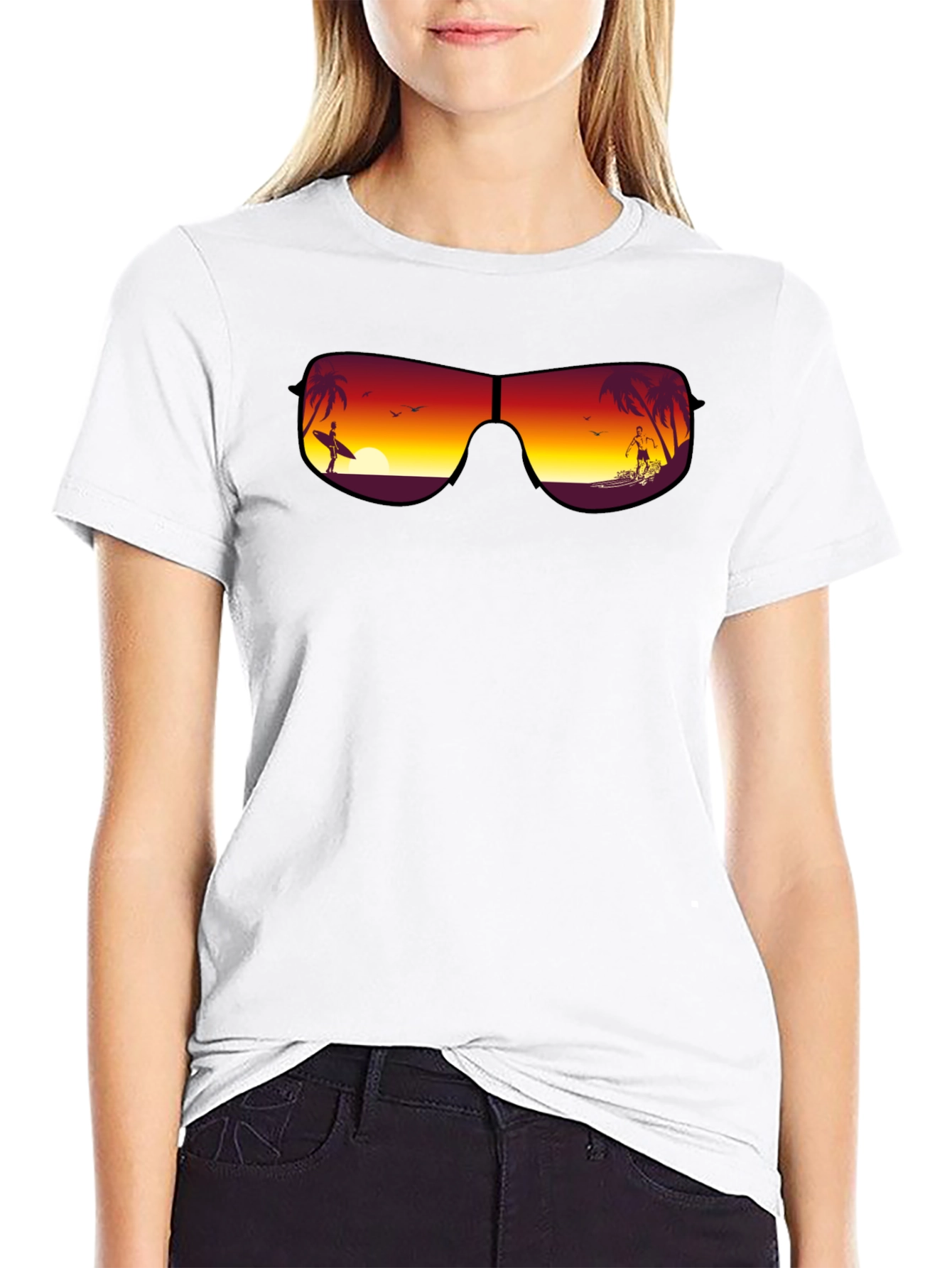 Sunset Surfer Graphic Tee