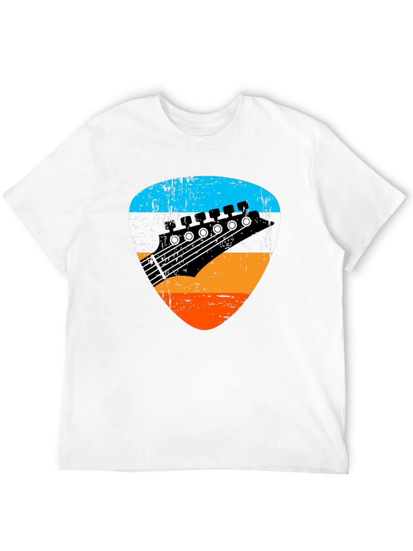 Retro Guitar Pick Graphic Tee