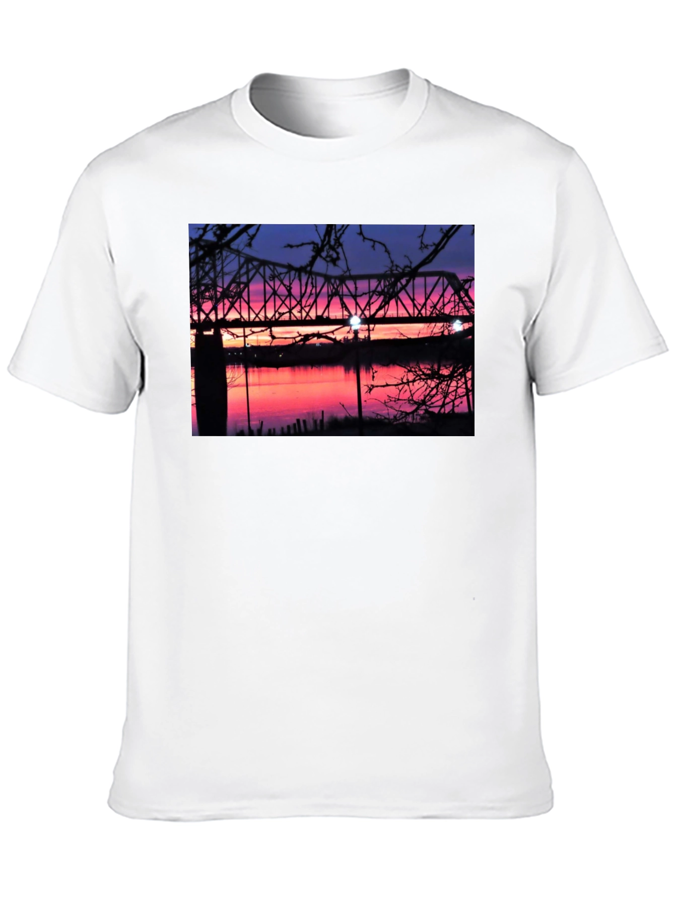 Sunset Bridge Graphic T-Shirt