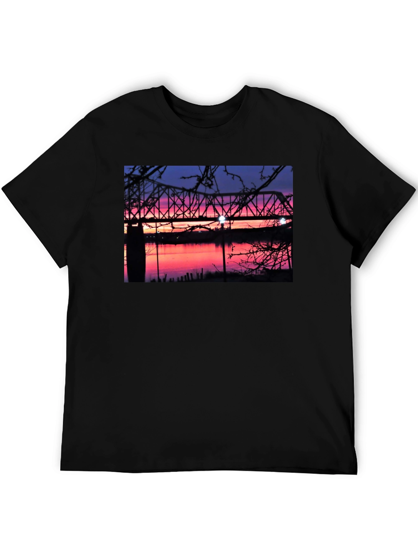 Sunset Bridge Graphic T-Shirt