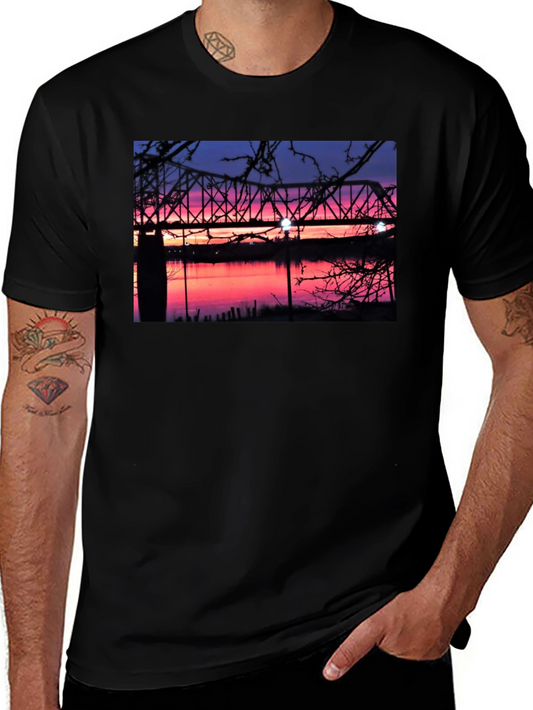 Sunset Bridge Graphic T-Shirt
