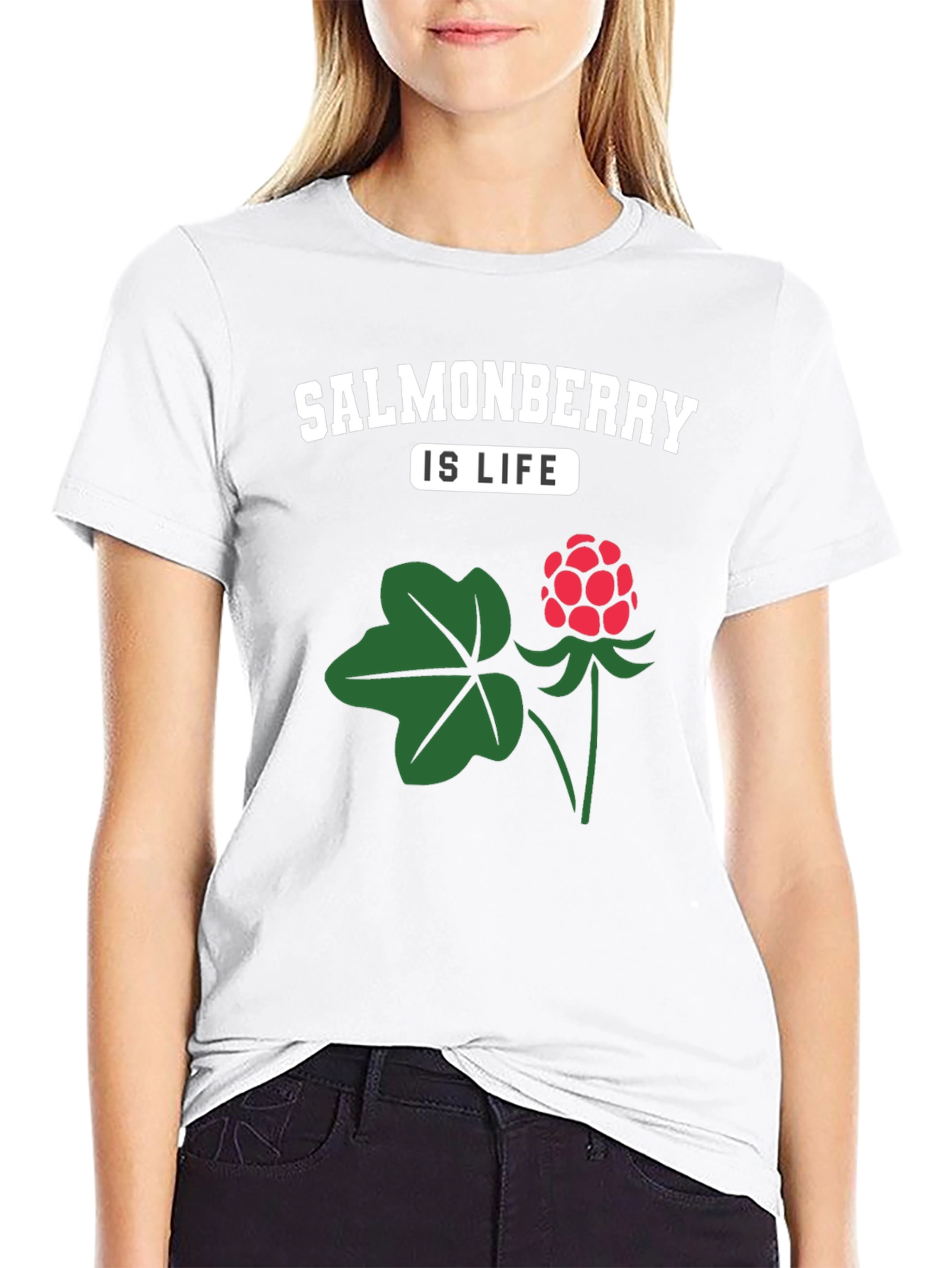 Salmonberry Is Life T-Shirt - Unique Berry Design