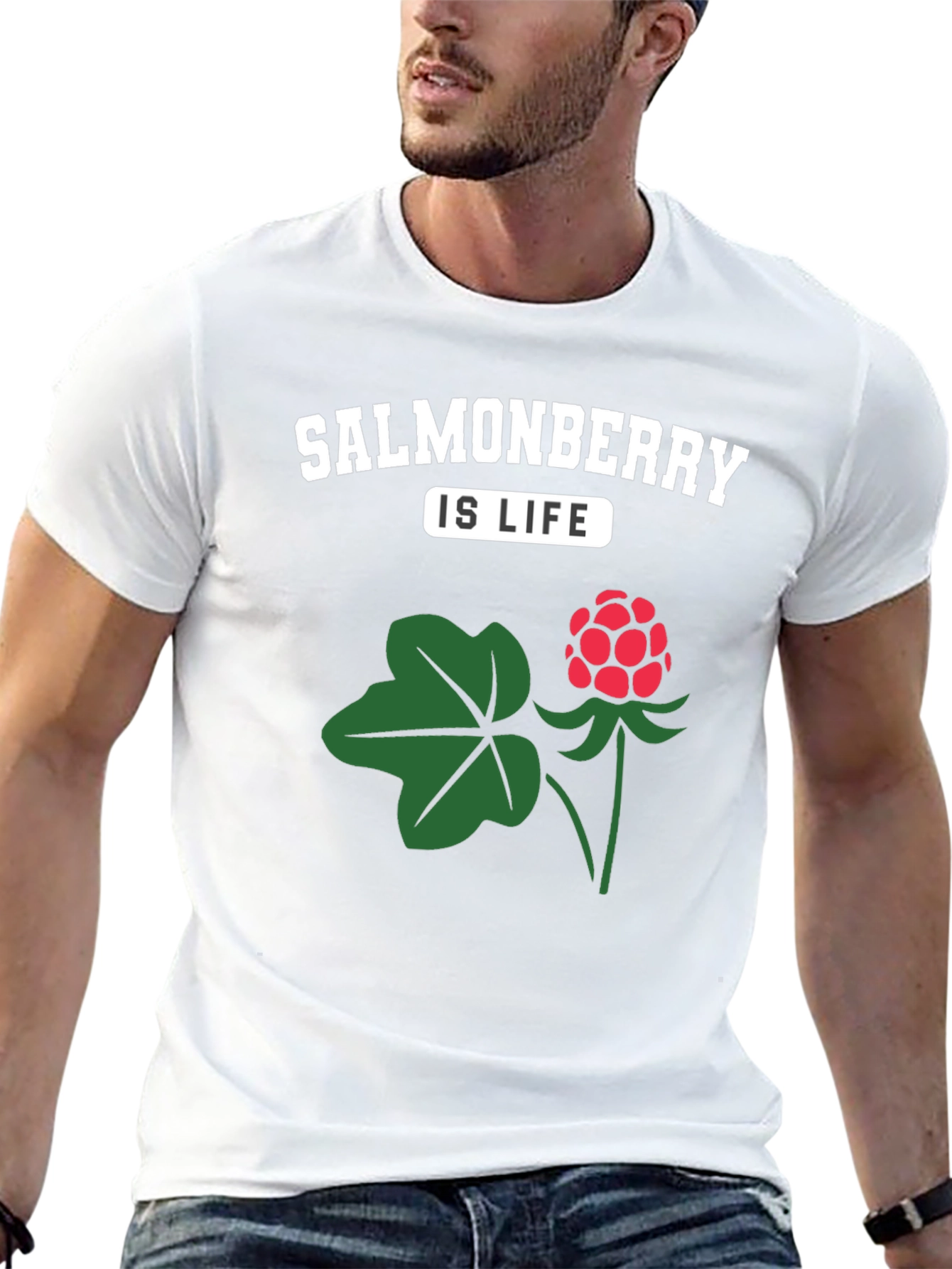 Salmonberry Is Life T-Shirt - Unique Berry Design
