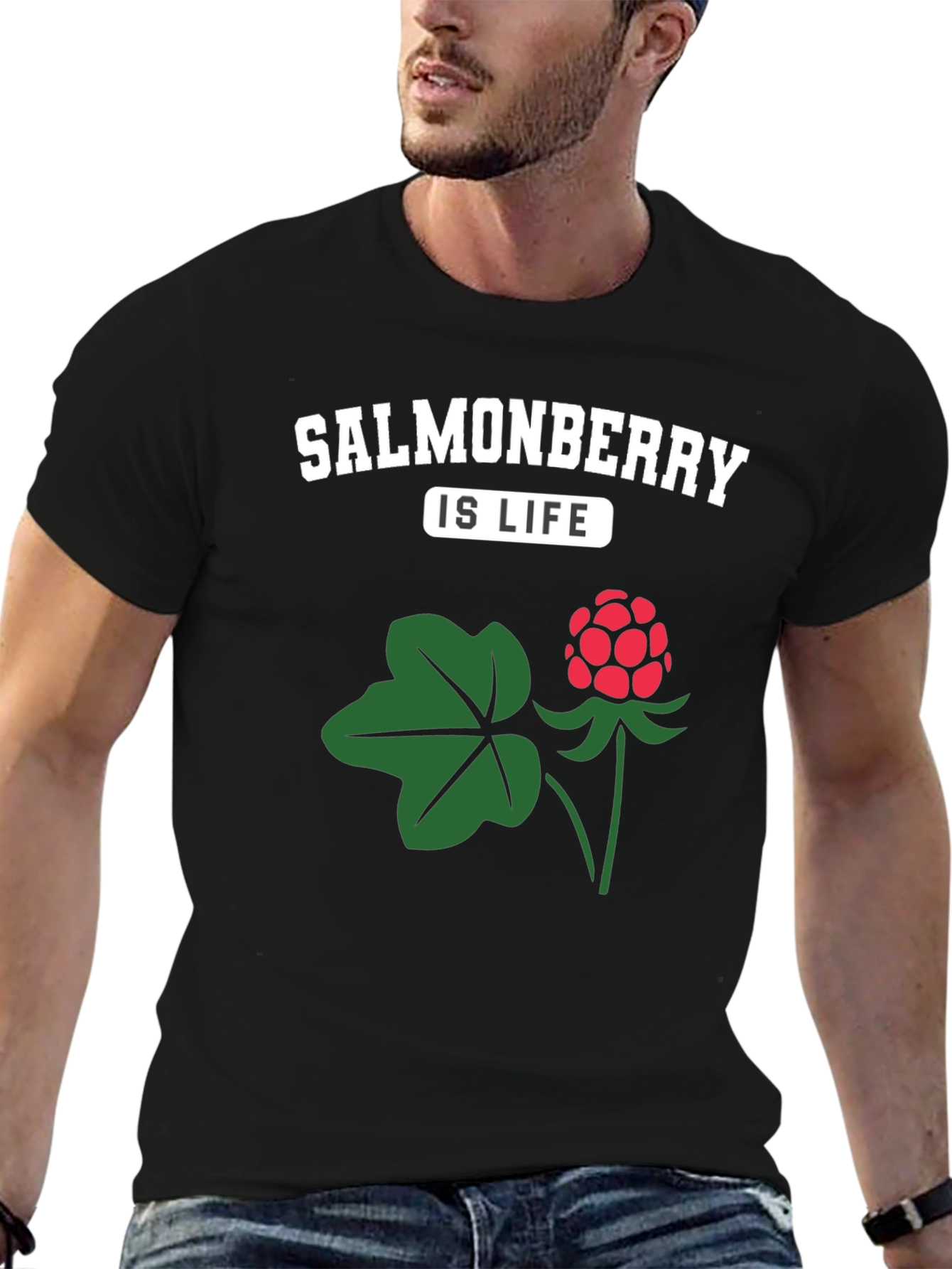 Salmonberry Is Life T-Shirt - Unique Berry Design