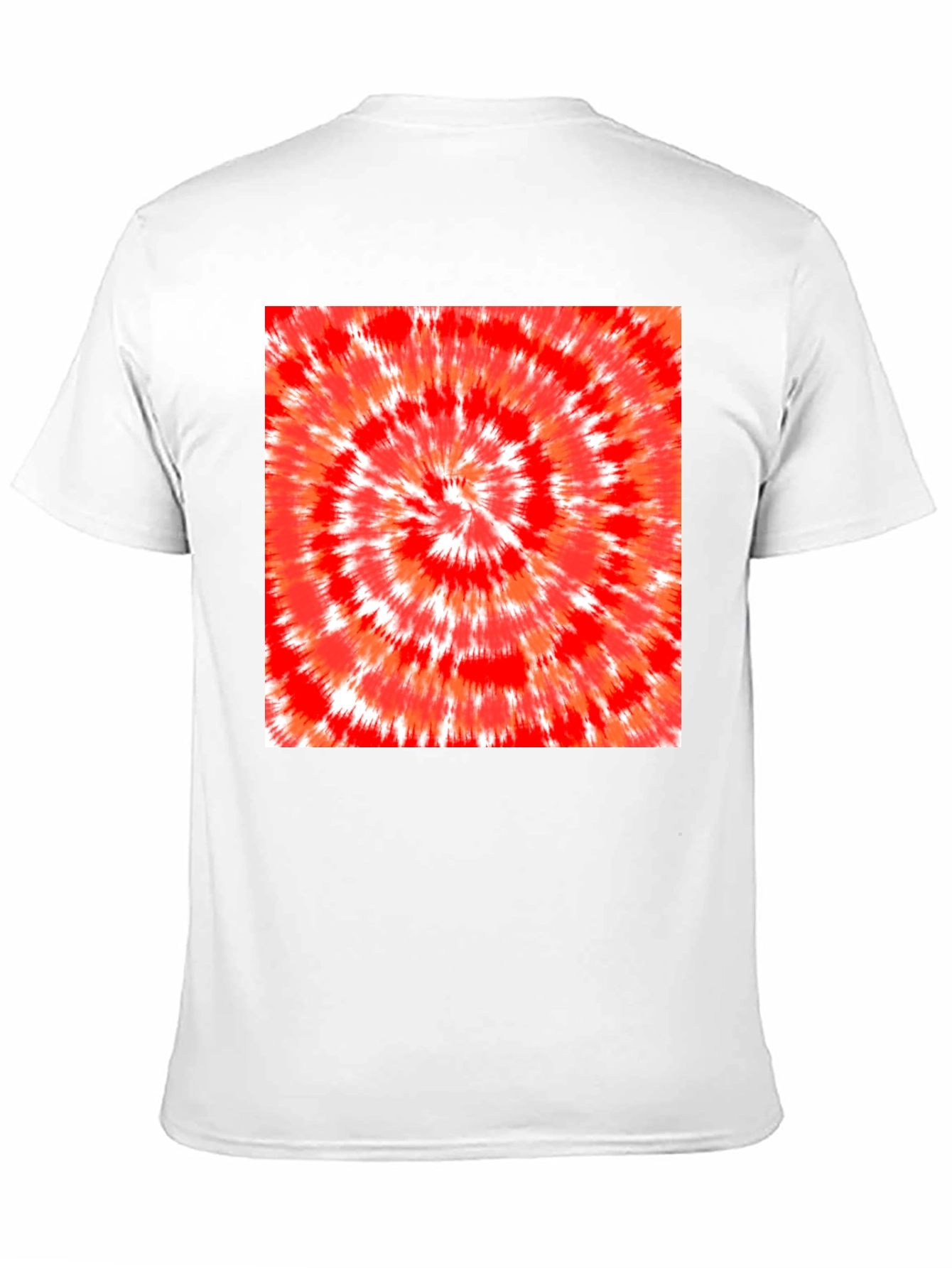 Red Tie-Dye Graphic Tee - Mens Black T-Shirt