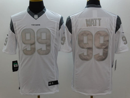 Men's Houston Texans J.J. Watt #99 White Alternate Game Jerseys