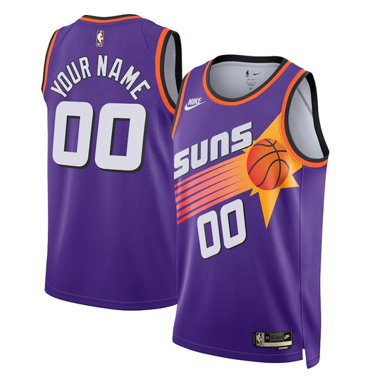 Men's Phoenix Suns Purple 2022/23 Custom Swingman Jerseys - Classic Edition