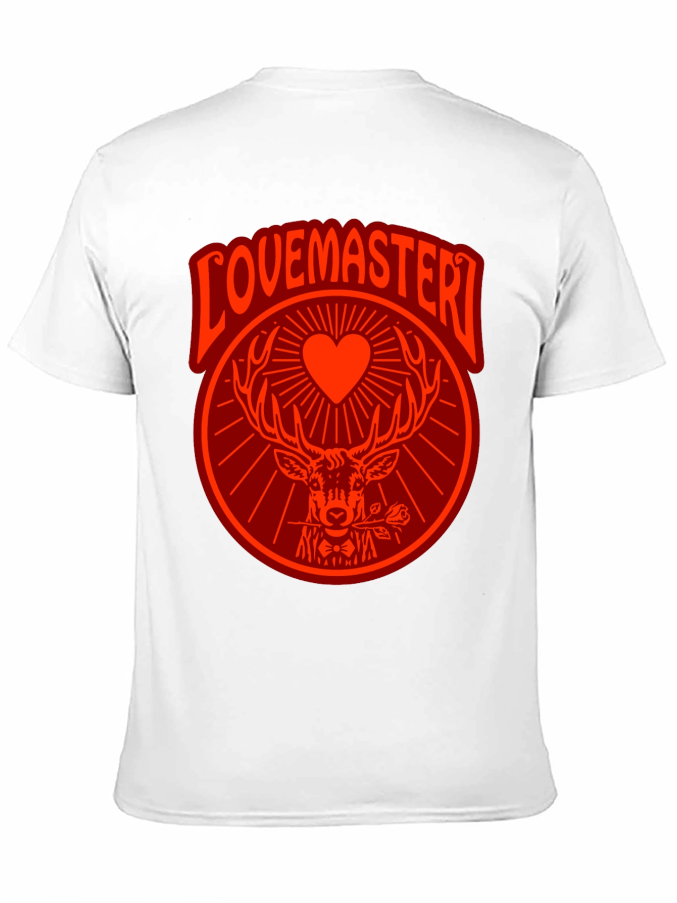 Lovemaster Deer Graphic Tee - Black T-Shirt
