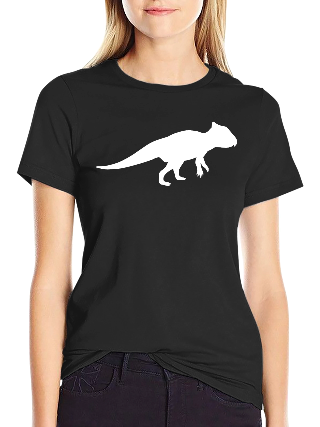 Dinosaur Graphic T-Shirt - Stylish Black Tee