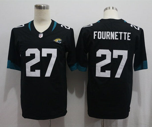 Men's Jacksonville Jaguars Leonard Fournette #27 Black Game Player Jerseys