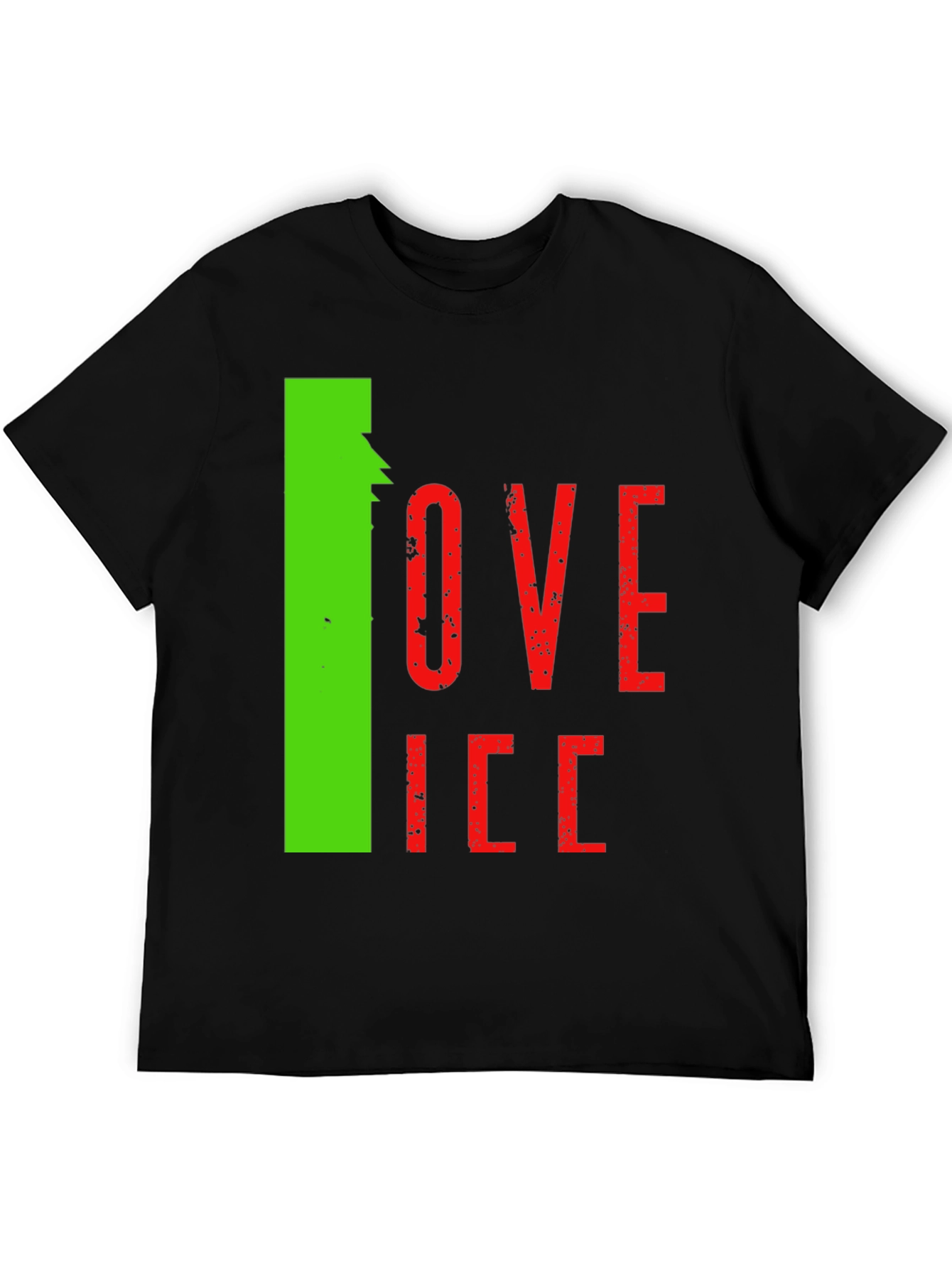 I Love Ice Novelty Graphic T-Shirt