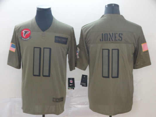 Men's Atlanta Falcons Julio Jones #11 Brown Game Jerseys