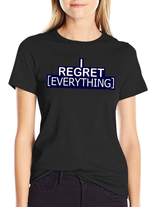 I Regret Everything Graphic Tee - Black